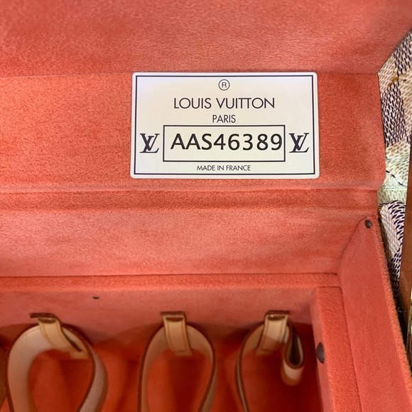 Louis Vuitton Damier Azure Trunk Boite Flacons Beauty Case Monogram Train Trunk - Picture 13 of 15